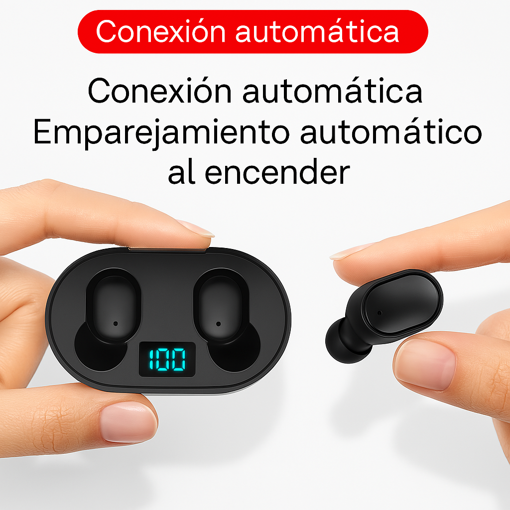 Auriculares Bluetooth E6s con cancelación de ruido y micrófono para Xiaomi