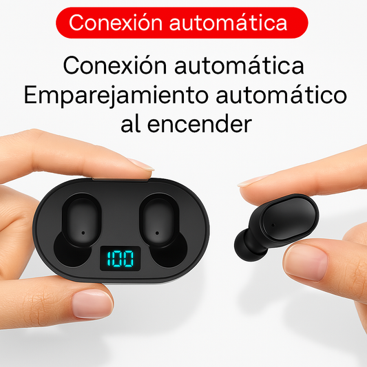 Auriculares Bluetooth E6s con cancelación de ruido y micrófono para Xiaomi
